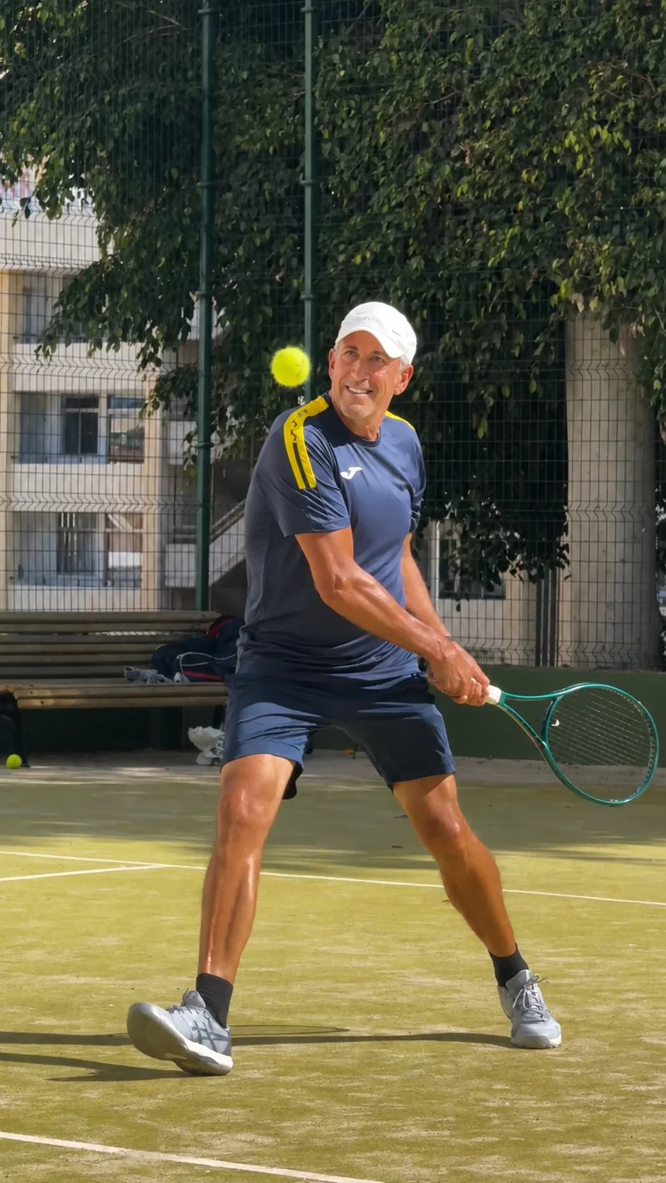 Juan Femenia enjoying his tennis